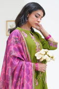 Zellbury | Unstitched 3 Piece Lawn | Embroidered Shirt Shalwar Dupatta - 1273 - House Of Zarish