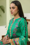 Zellbury | Unstitched 3 Piece Slub | Embroidered Shirt Shalwar Dupatta - 1283 - Libasekhas
