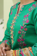 Zellbury | Unstitched 3 Piece Slub | Embroidered Shirt Shalwar Dupatta - 1283 - Libasekhas