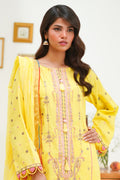 Zellbury | Unstitched 3 Piece Lawn | Embroidered Shirt Shalwar Dupatta - 1285 - House Of Zarish