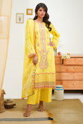 Zellbury | Unstitched 3 Piece Lawn | Embroidered Shirt Shalwar Dupatta - 1285 - House Of Zarish