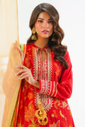 Zellbury | Unstitched 3 Piece Lawn | Embroidered Shirt Shalwar Dupatta - 1295 - House Of Zarish