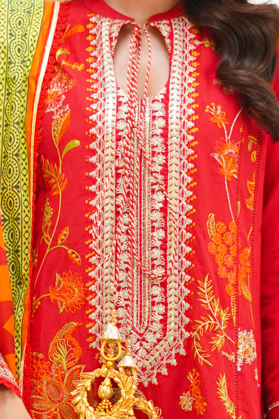 Zellbury | Unstitched 3 Piece Lawn | Embroidered Shirt Shalwar Dupatta - 1295 - House Of Zarish