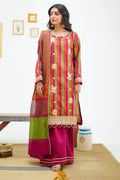 Zellbury | Unstitched 3 Piece Yarn | Embroidered Shirt Shalwar Dupatta - 1299 - House Of Zarish