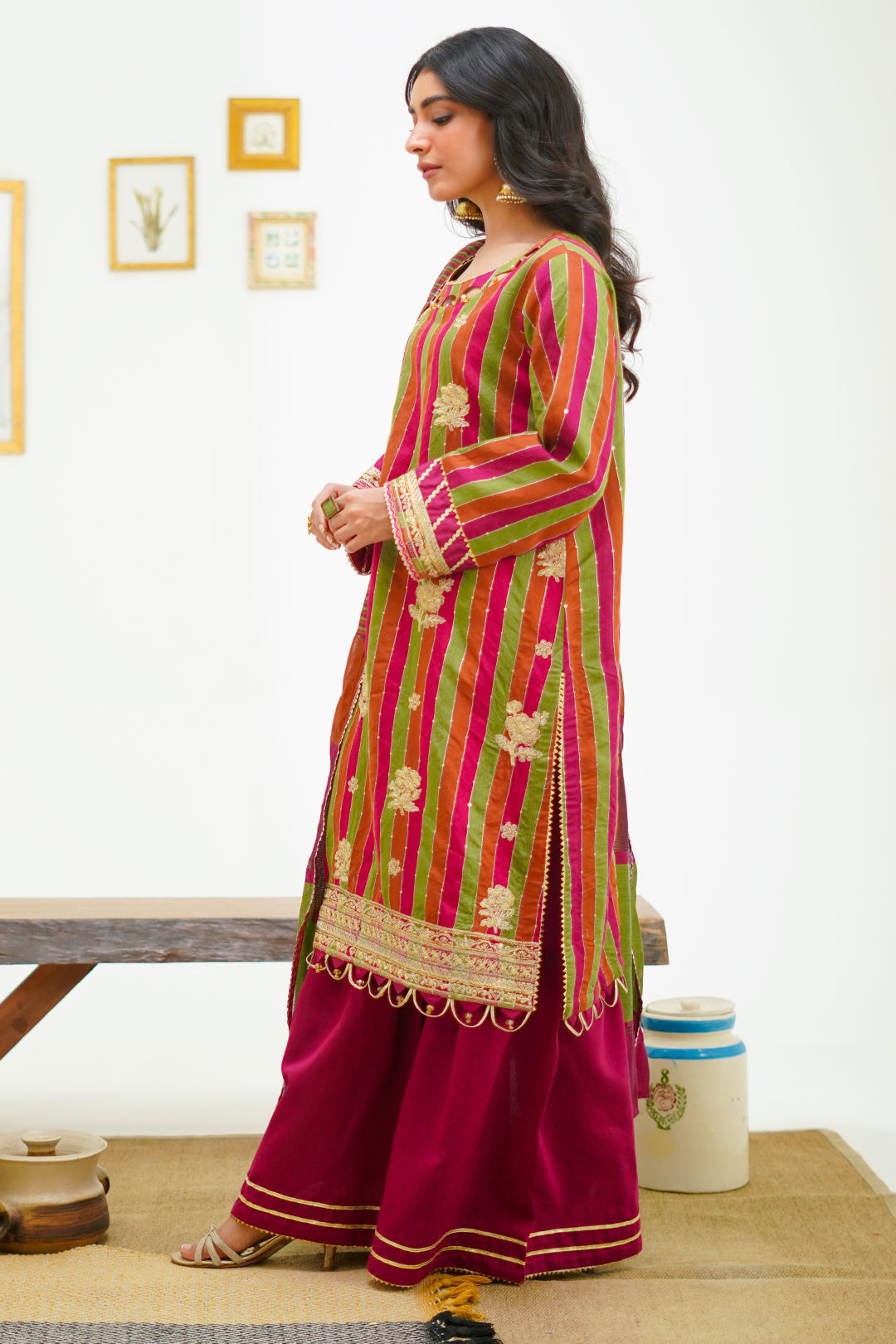 Zellbury | Unstitched 3 Piece Yarn | Embroidered Shirt Shalwar Dupatta - 1299 - House Of Zarish