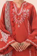 Zellbury | Unstitched 3 Piece Cambric | Embroidered Shirt Shalwar Dupatta - 1544 - House Of Zarish