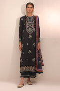 Zellbury | Unstitched 3 Piece Cambric | Embroidered Shirt Shalwar Dupatta - 1547 - House Of Zarish