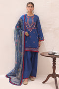 Zellbury | Unstitched 3 Piece Lawn | Embroidered Shirt Shalwar Dupatta - 1551 - House Of Zarish