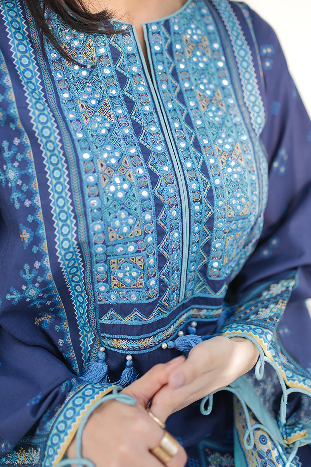 Zellbury | Unstitched 3 Piece Lawn | Embroidered Shirt Shalwar Dupatta - 1681 - House Of Zarish