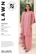 Zellbury | Unstitched 3 Piece Jacquard | Embroidered Shirt Shalwar Dupatta - 1765 - House Of Zarish