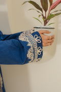 Zellbury | Unstitched 3 Piece Jacquard | Embroidered Shirt Shalwar Dupatta - 1767 - House Of Zarish