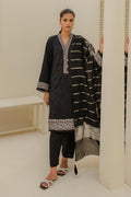 Zellbury | Unstitched 3 Piece Green | Embroidered Shirt Shalwar Dupatta - 1768 - House Of Zarish