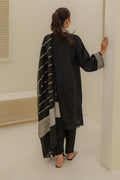 Zellbury | Unstitched 3 Piece Green | Embroidered Shirt Shalwar Dupatta - 1768 - House Of Zarish