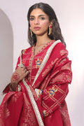 Zellbury | Unstitched 3 Piece Jacquard | Embroidered Shirt Shalwar Dupatta - 1803 - House Of Zarish