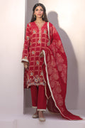 Zellbury | Unstitched 3 Piece Jacquard | Embroidered Shirt Shalwar Dupatta - 1803 - House Of Zarish