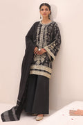 Zellbury | Unstitched 3 Piece Jacquard | Embroidered Shirt Shalwar Dupatta - 1806 - Libasekhas