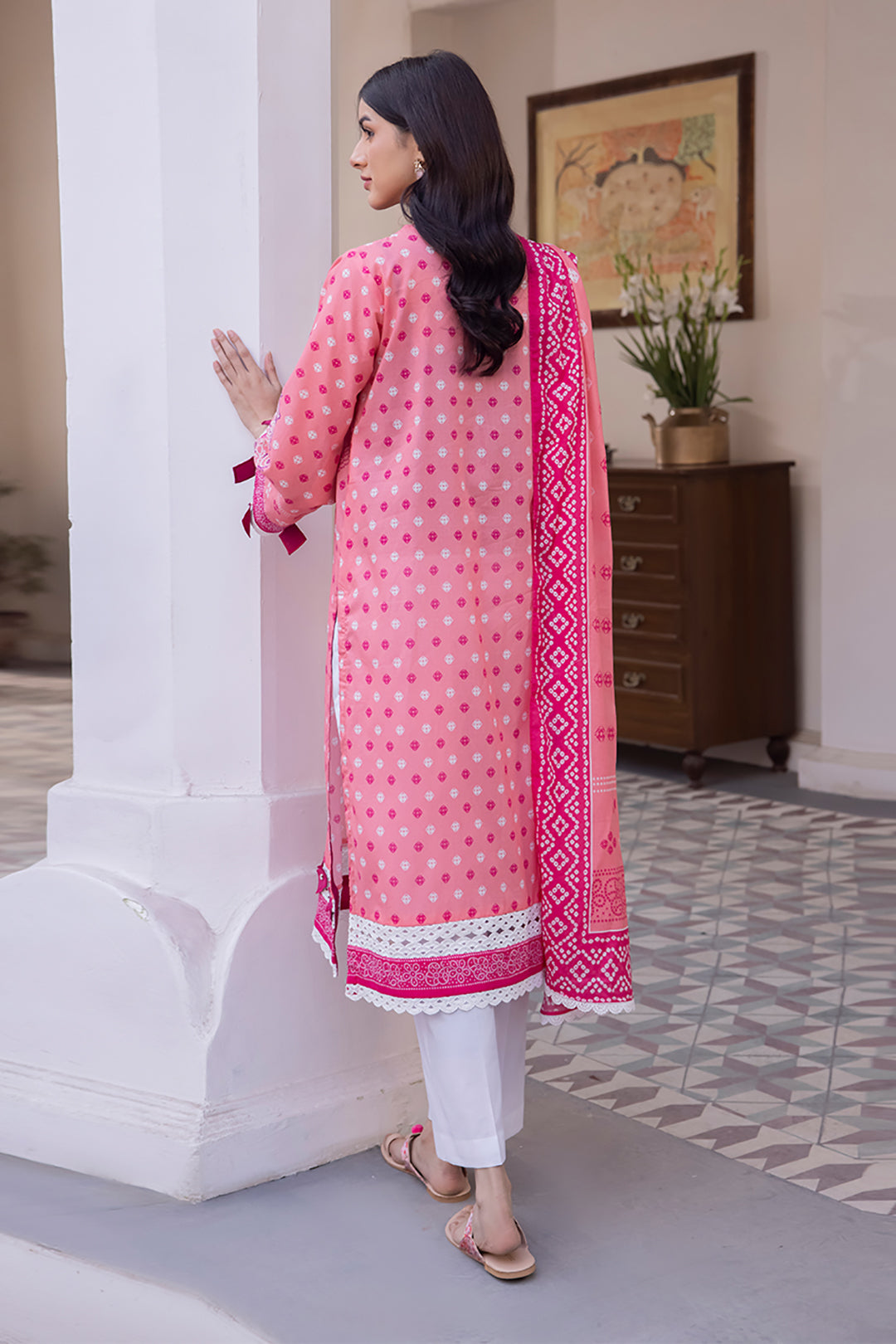 Zellbury | Unstitched 2 Piece Lawn | Shirt Dupatta - 1014 - House Of Zarish