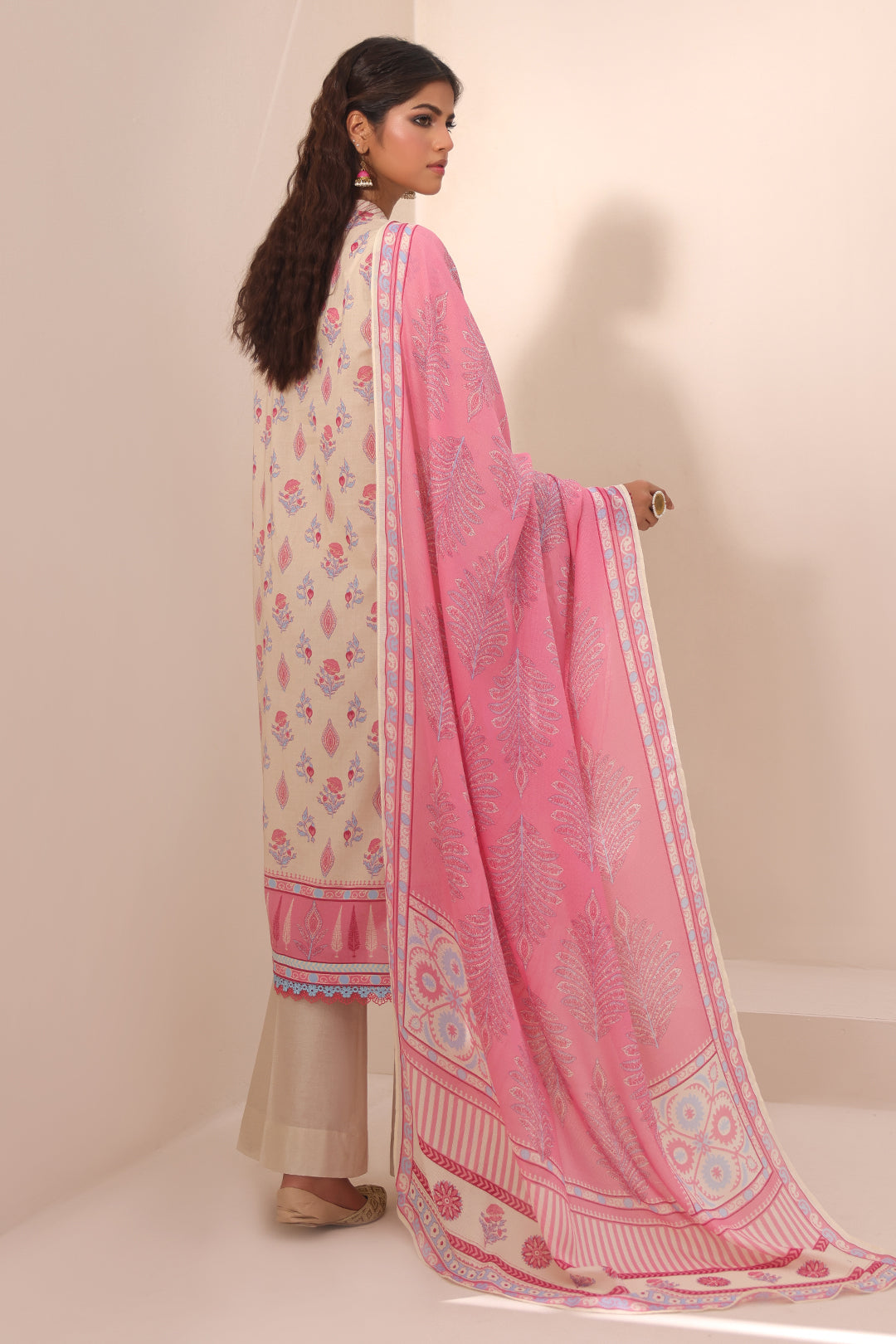 Zellbury | Unstitched 2 Piece Lawn | Shirt Dupatta - 1152 - Libasekhas