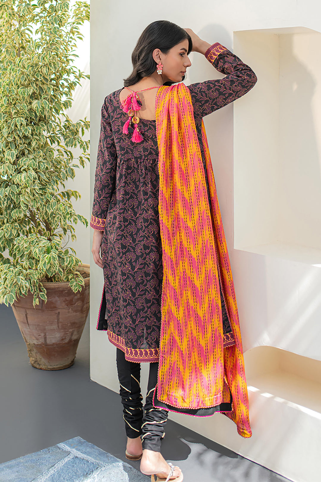 Zellbury | Unstitched 2 Piece Lawn | Shirt Dupatta - 1153 - House Of Zarish