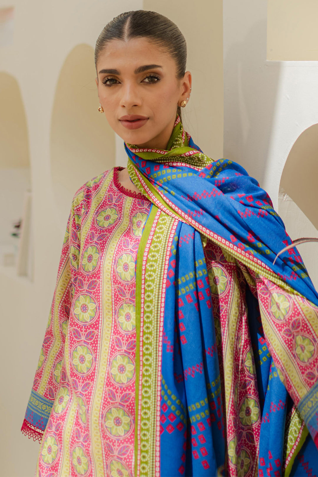 Zellbury | Unstitched 2 Piece Lawn | Shirt Dupatta - 1156 - House Of Zarish