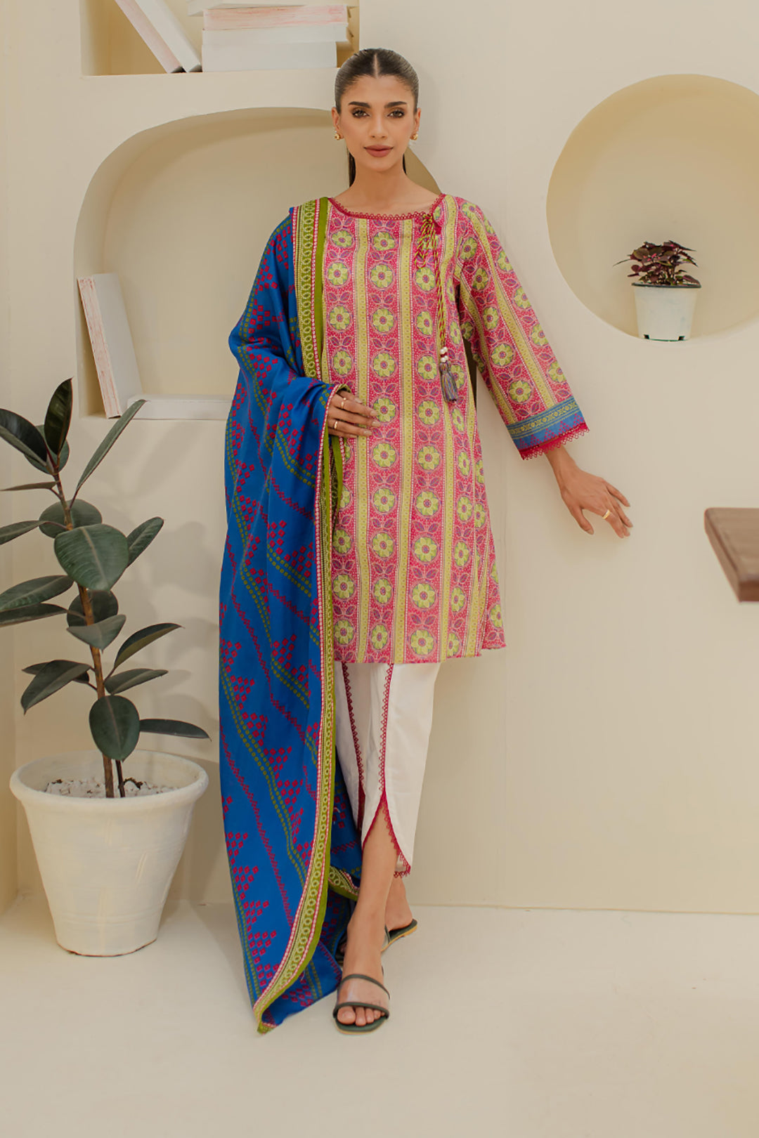 Zellbury | Unstitched 2 Piece Lawn | Shirt Dupatta - 1156 - House Of Zarish