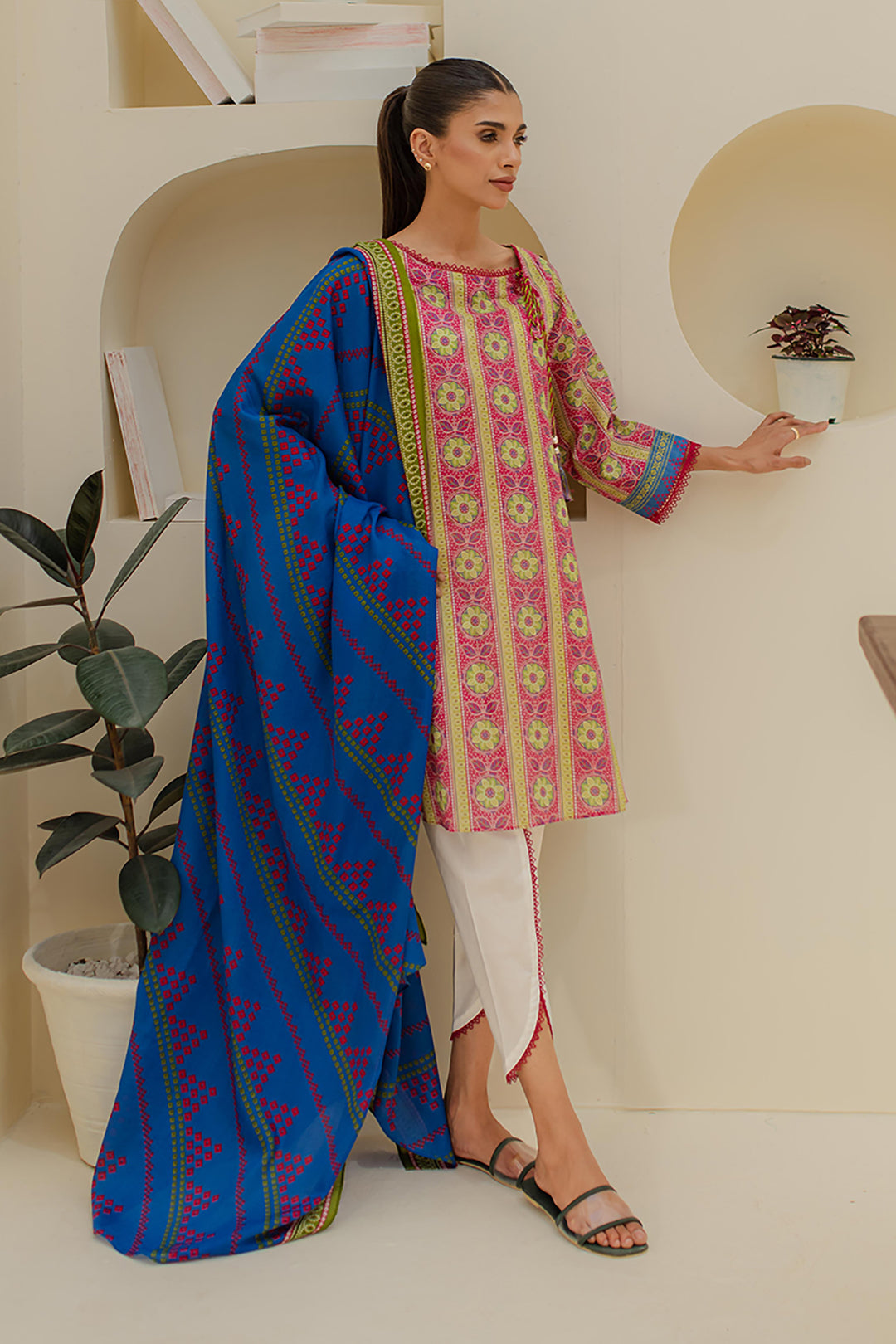 Zellbury | Unstitched 2 Piece Lawn | Shirt Dupatta - 1156 - House Of Zarish