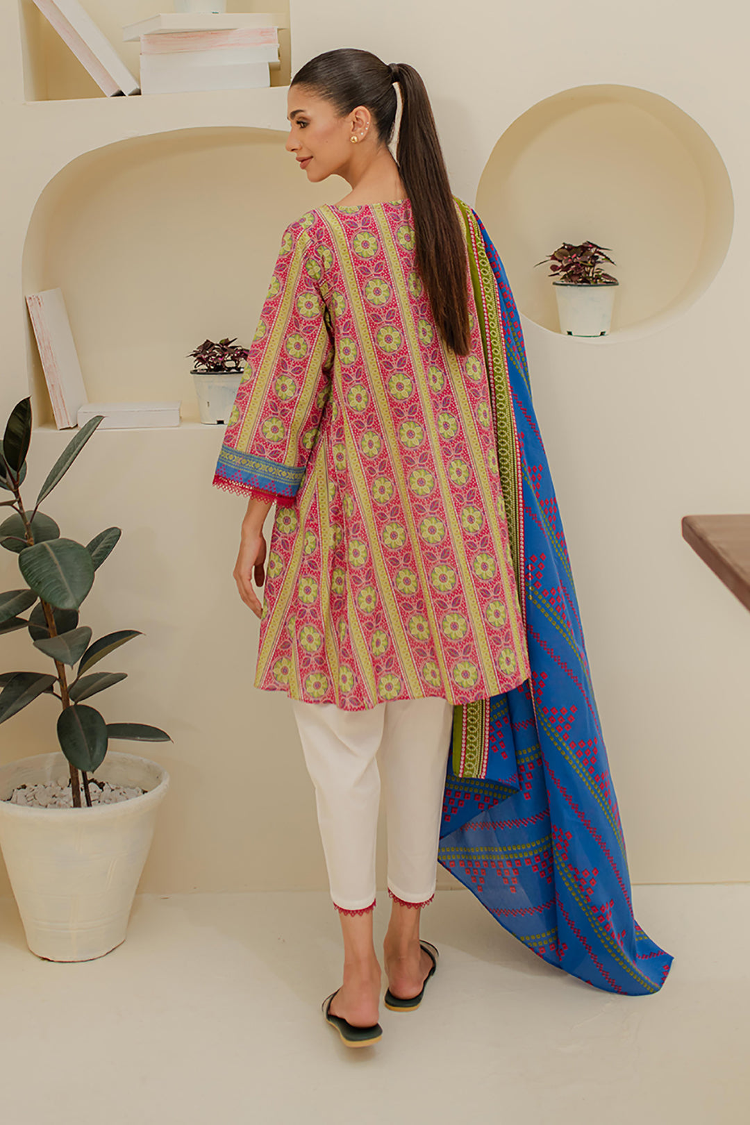 Zellbury | Unstitched 2 Piece Lawn | Shirt Dupatta - 1156 - House Of Zarish