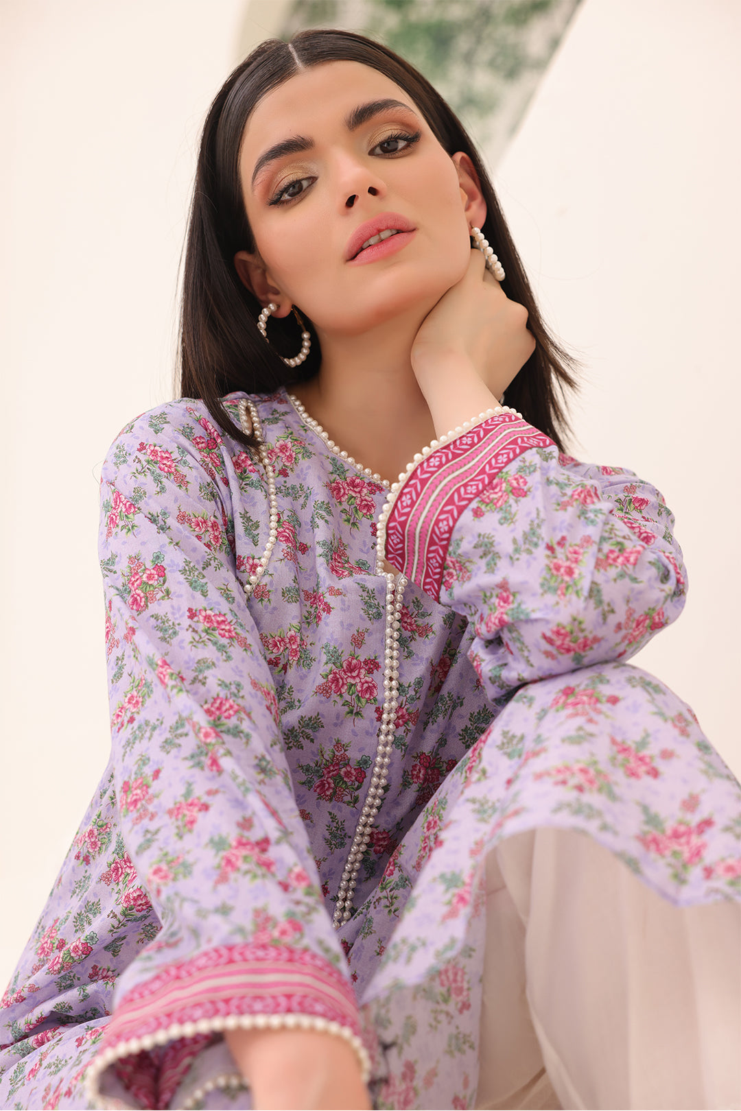 Zellbury | Unstitched 2 Piece Lawn | Shirt Dupatta - 1161 - House Of Zarish