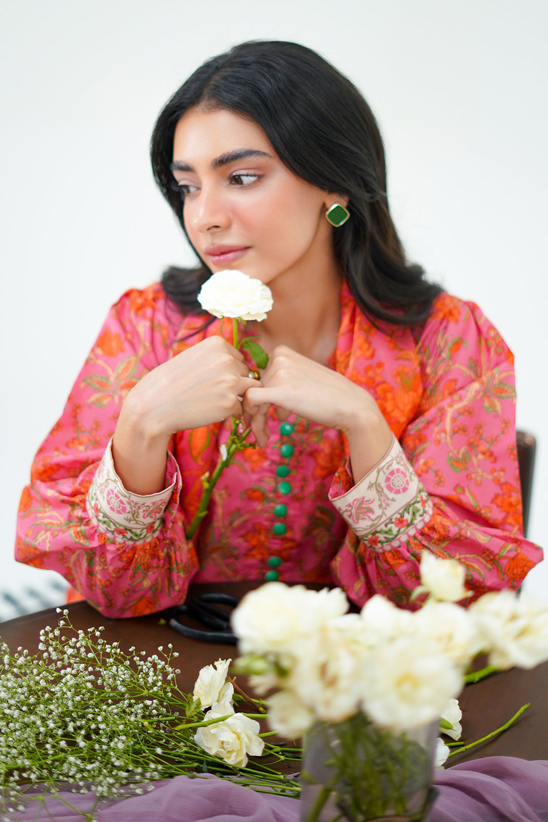 Zellbury | Unstitched 2 Piece Lawn | Shirt Dupatta - 1301 - House Of Zarish