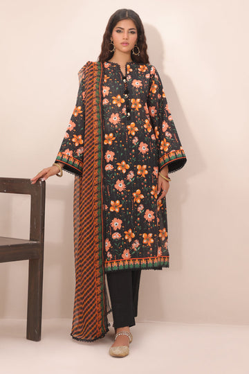 Zellbury | Unstitched 2 Piece Lawn | Shirt Dupatta - 1302 - House Of Zarish