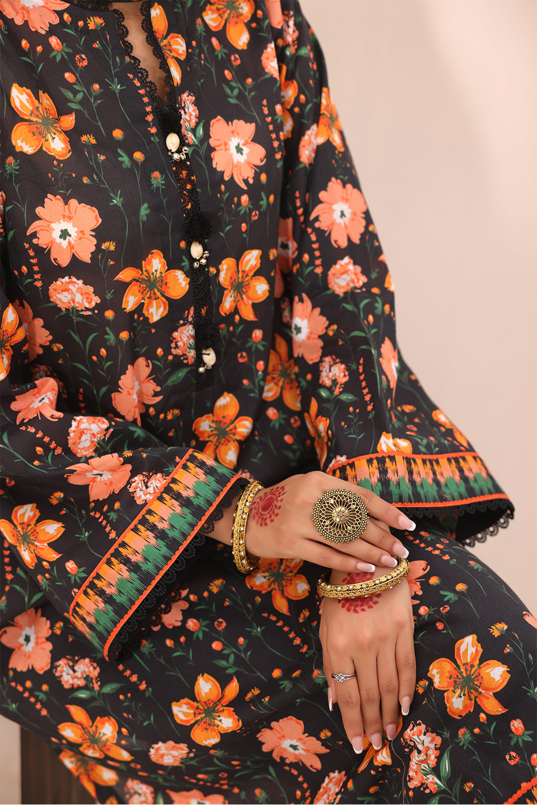 Zellbury | Unstitched 2 Piece Lawn | Shirt Dupatta - 1302 - House Of Zarish