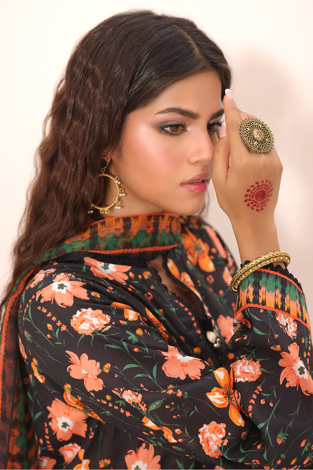 Zellbury | Unstitched 2 Piece Lawn | Shirt Dupatta - 1302 - Libasekhas