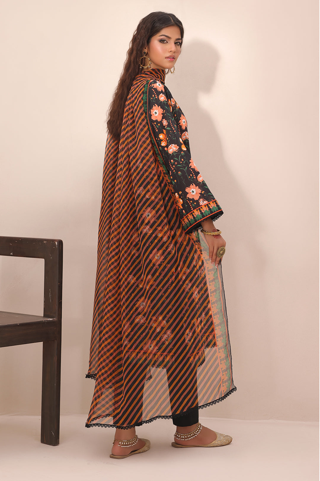 Zellbury | Unstitched 2 Piece Lawn | Shirt Dupatta - 1302 - House Of Zarish