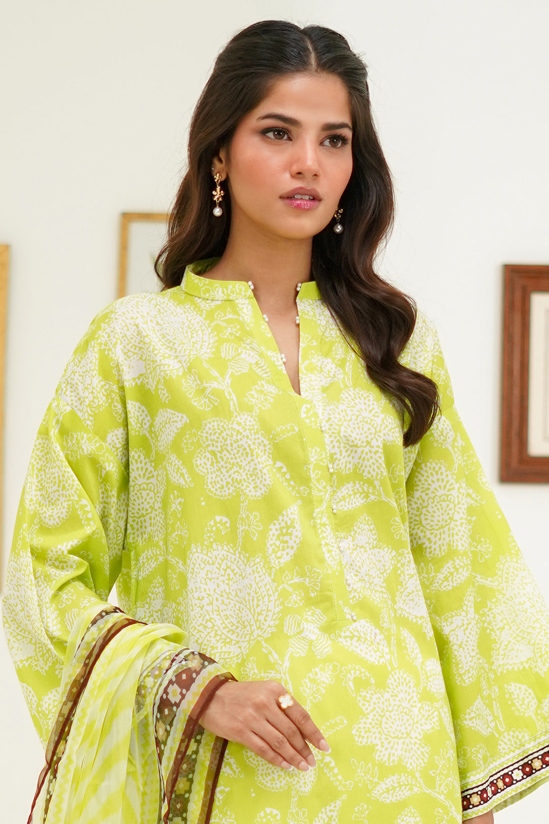 Zellbury | Unstitched 2 Piece Lawn | Shirt Dupatta - 1388 - House Of Zarish