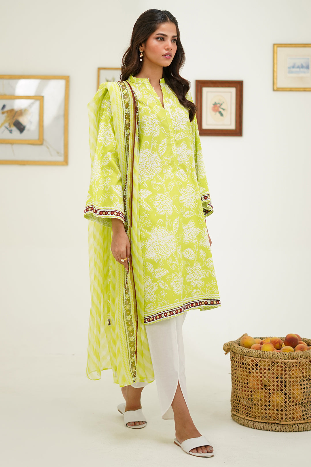 Zellbury | Unstitched 2 Piece Lawn | Shirt Dupatta - 1388 - House Of Zarish