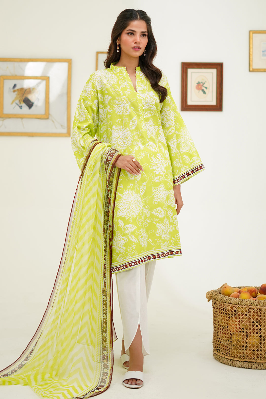 Zellbury | Unstitched 2 Piece Lawn | Shirt Dupatta - 1388 - House Of Zarish