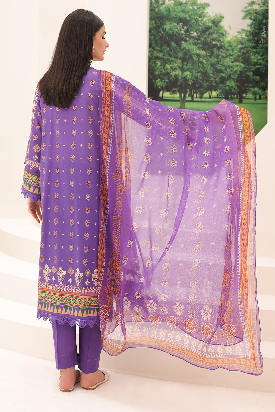 Zellbury | Unstitched 3 Piece Lawn | Shirt Shalwar Dupatta - 1189 - Libasekhas