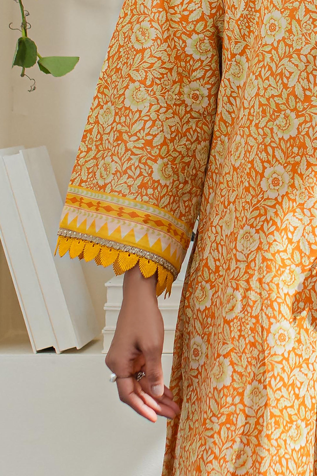 Zellbury | Unstitched 3 Piece Lawn | Shirt Shalwar Dupatta - 1197 - House Of Zarish
