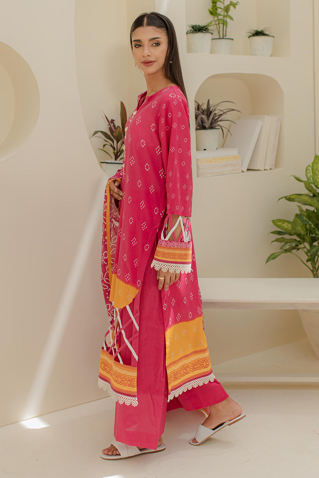 Zellbury | Unstitched 3 Piece Lawn | Shirt Shalwar Dupatta - 1210 - House Of Zarish