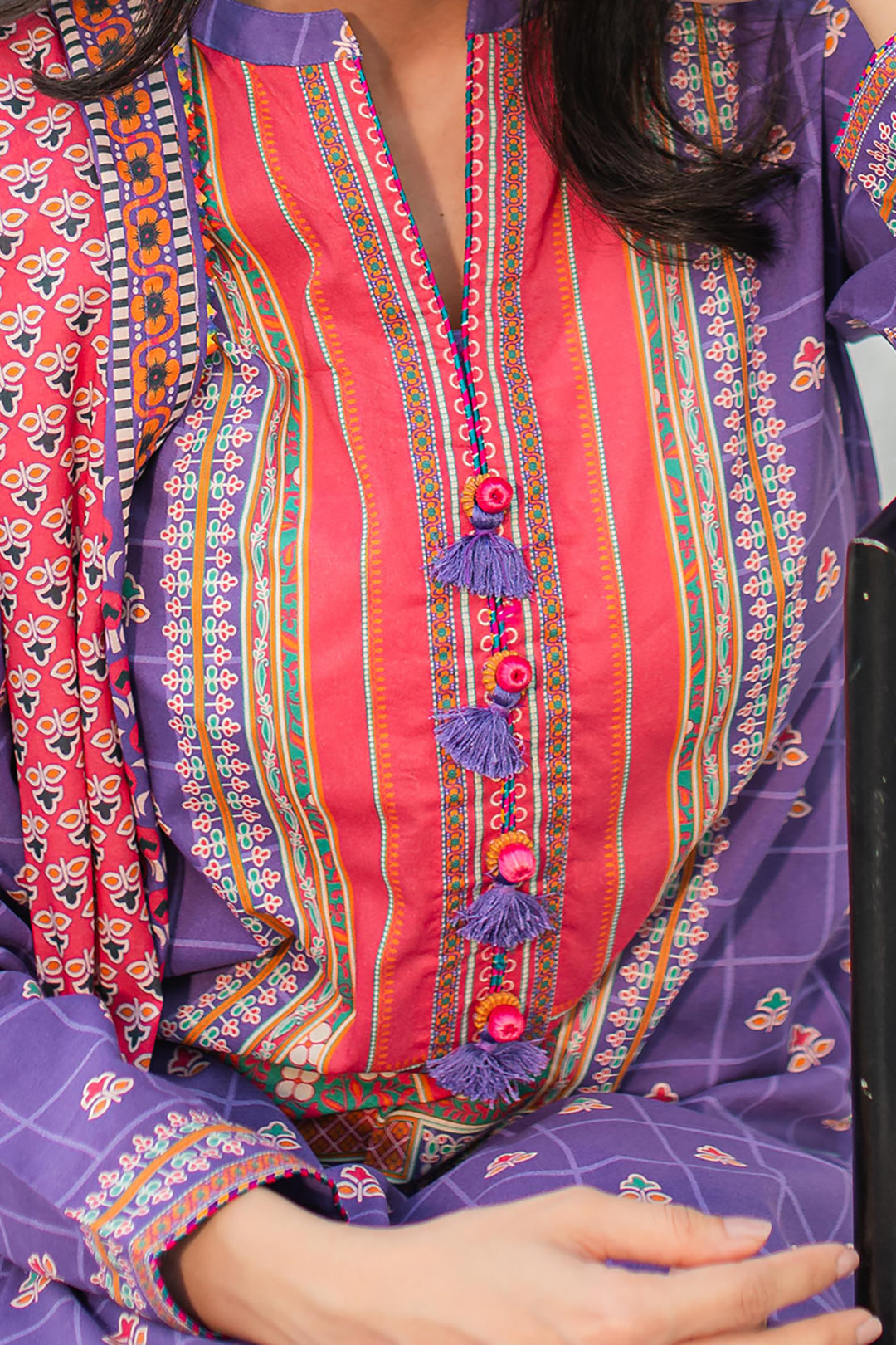 Zellbury | Unstitched 3 Piece Lawn | Shirt Shalwar Dupatta - 1217 - Libasekhas