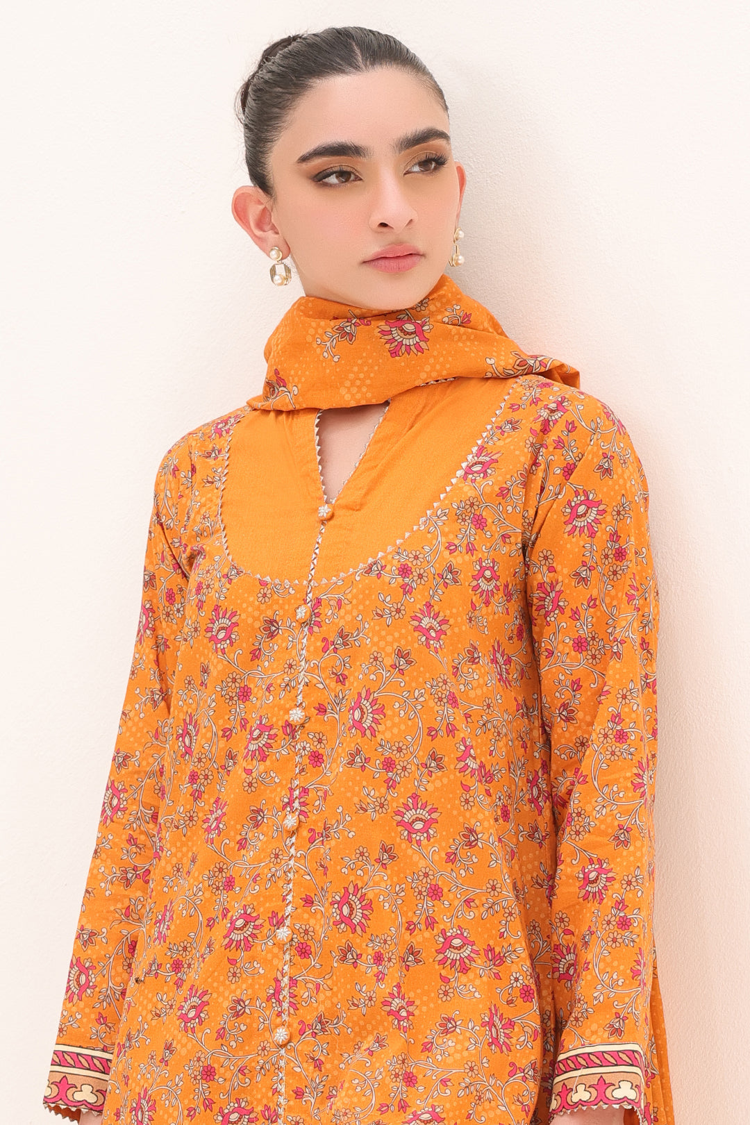 Zellbury | Unstitched 3 Piece Lawn | Shirt Shalwar Dupatta - 1226 - House Of Zarish