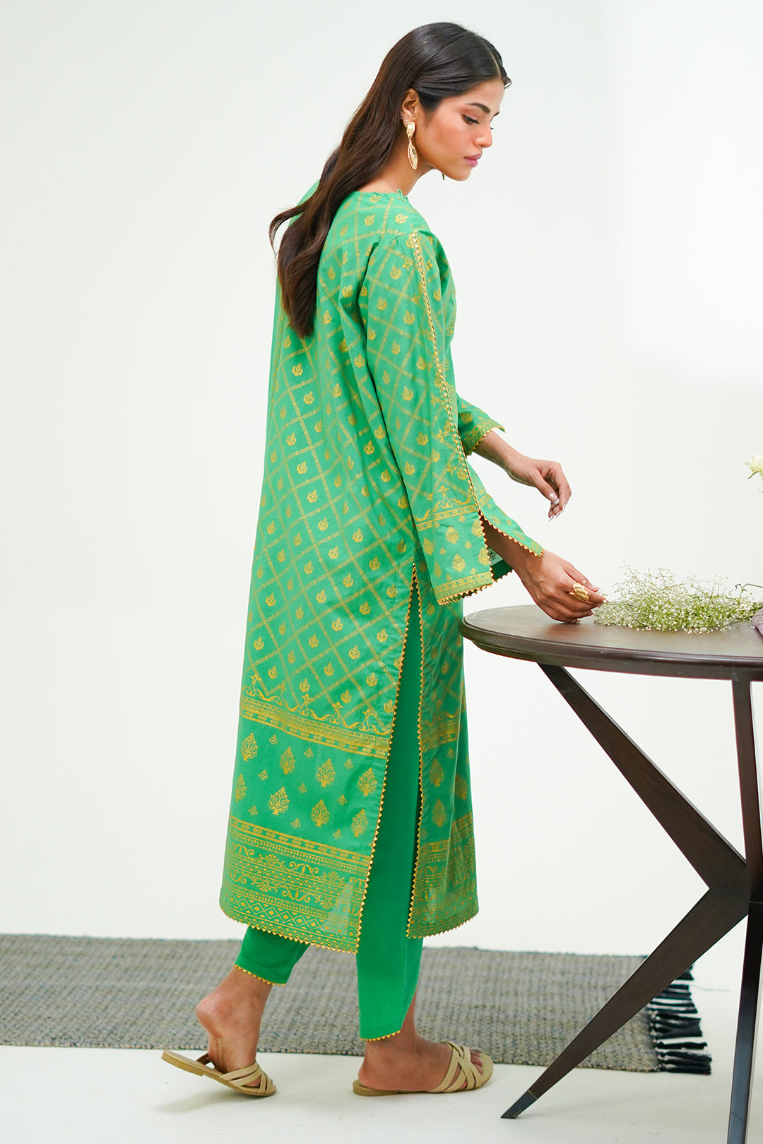 Zellbury | Unstitched 3 Piece Lawn | Shirt Shalwar Dupatta - 1237 - House Of Zarish