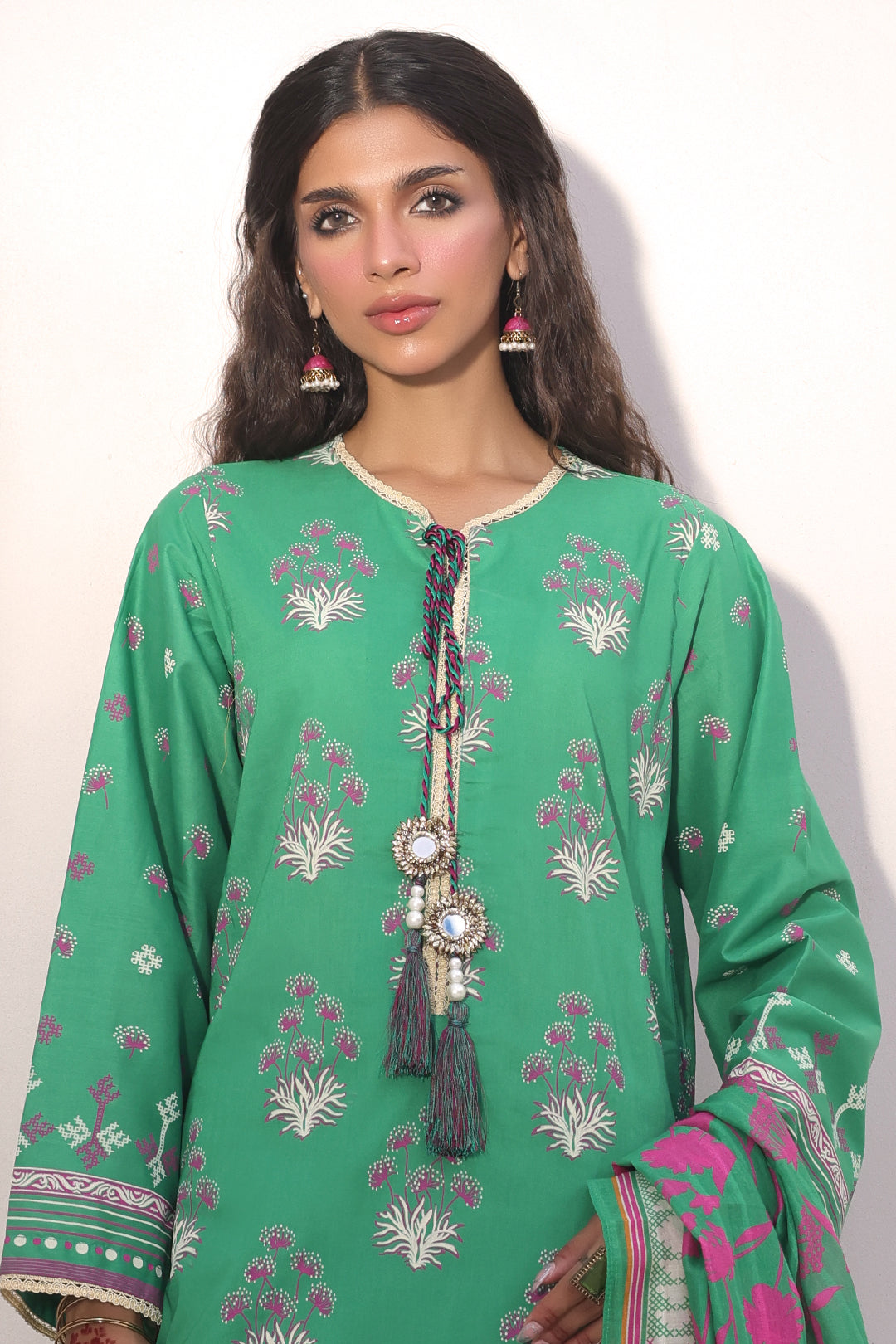 Zellbury | Unstitched 3 Piece Lawn | Shirt Shalwar Dupatta - 1238 - House Of Zarish