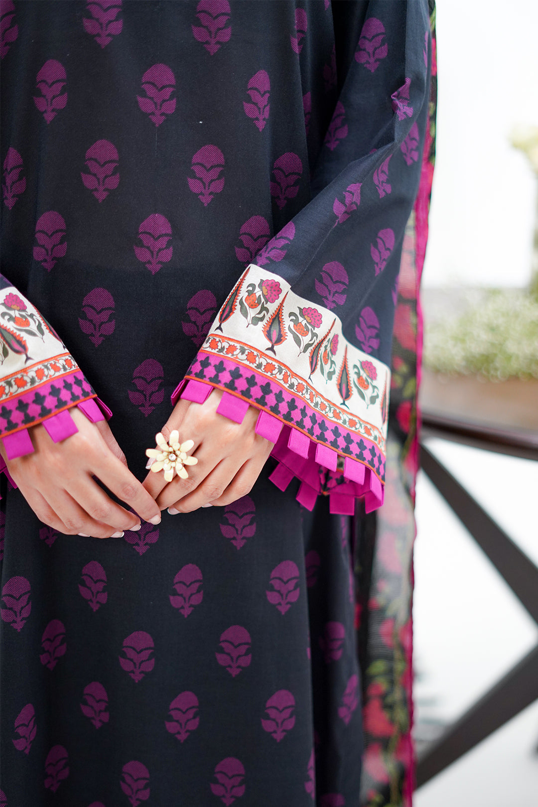 Zellbury | Unstitched 3 Piece Lawn | Shirt Shalwar Dupatta - 1324 - House Of Zarish