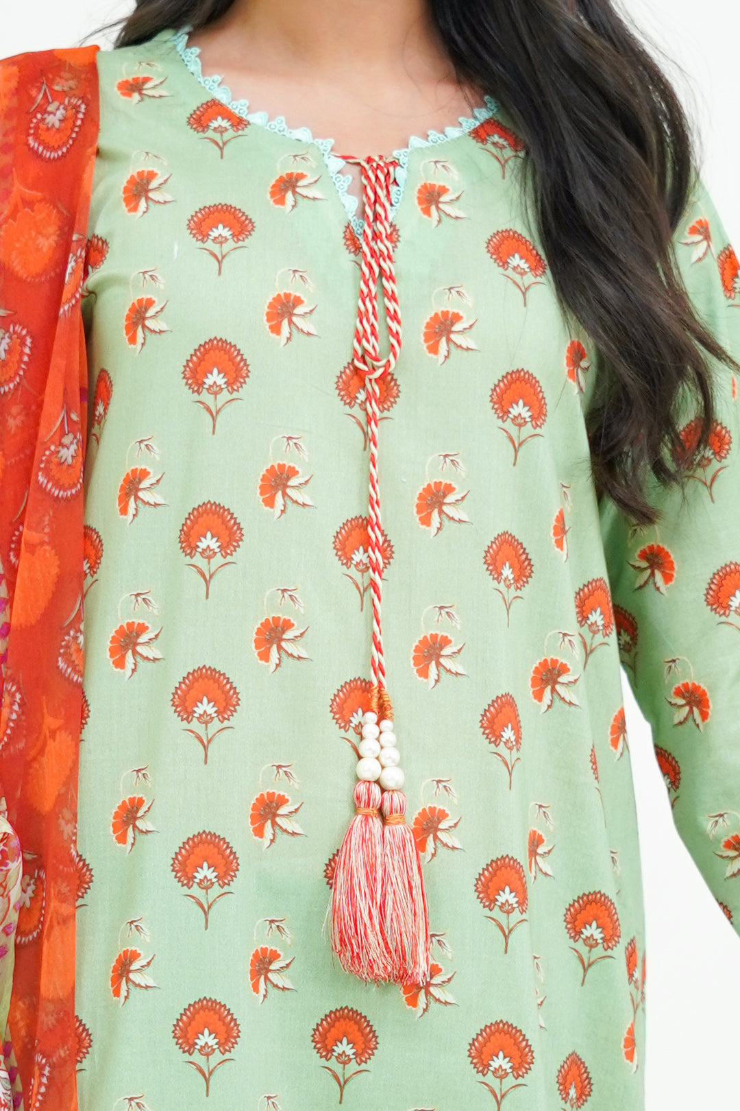 Zellbury | Unstitched 3 Piece Lawn | Shirt Shalwar Dupatta - 1325 - House Of Zarish