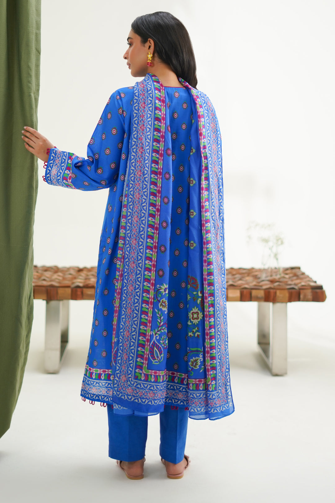 Zellbury | Unstitched 3 Piece Lawn | Shirt Shalwar Dupatta - 1326 - House Of Zarish