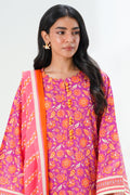 Zellbury | Unstitched 3 Piece Lawn | Shirt Shalwar Dupatta - 1421 - Libasekhas