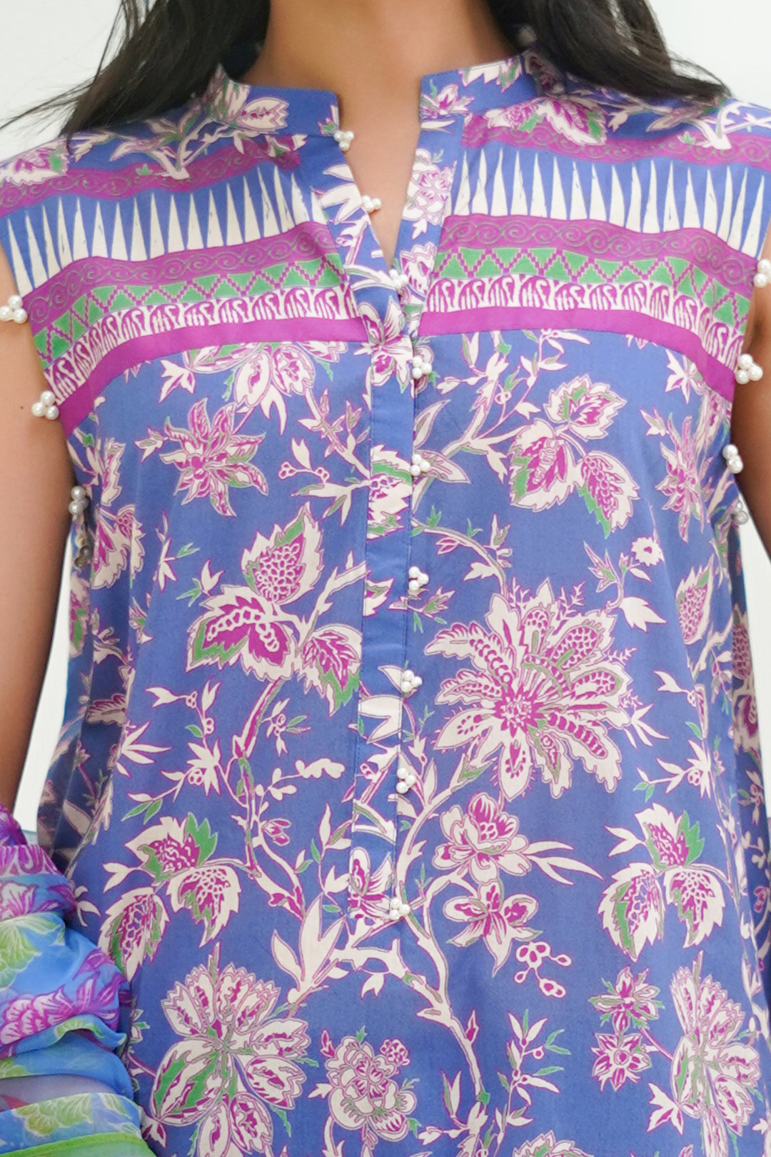 Zellbury | Unstitched 3 Piece Lawn | Shirt Shalwar Dupatta - 1501 - Libasekhas