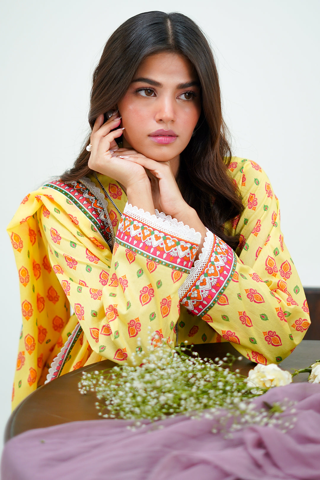 Zellbury | Unstitched 3 Piece Lawn | Shirt Shalwar Dupatta - 1503 - Libasekhas