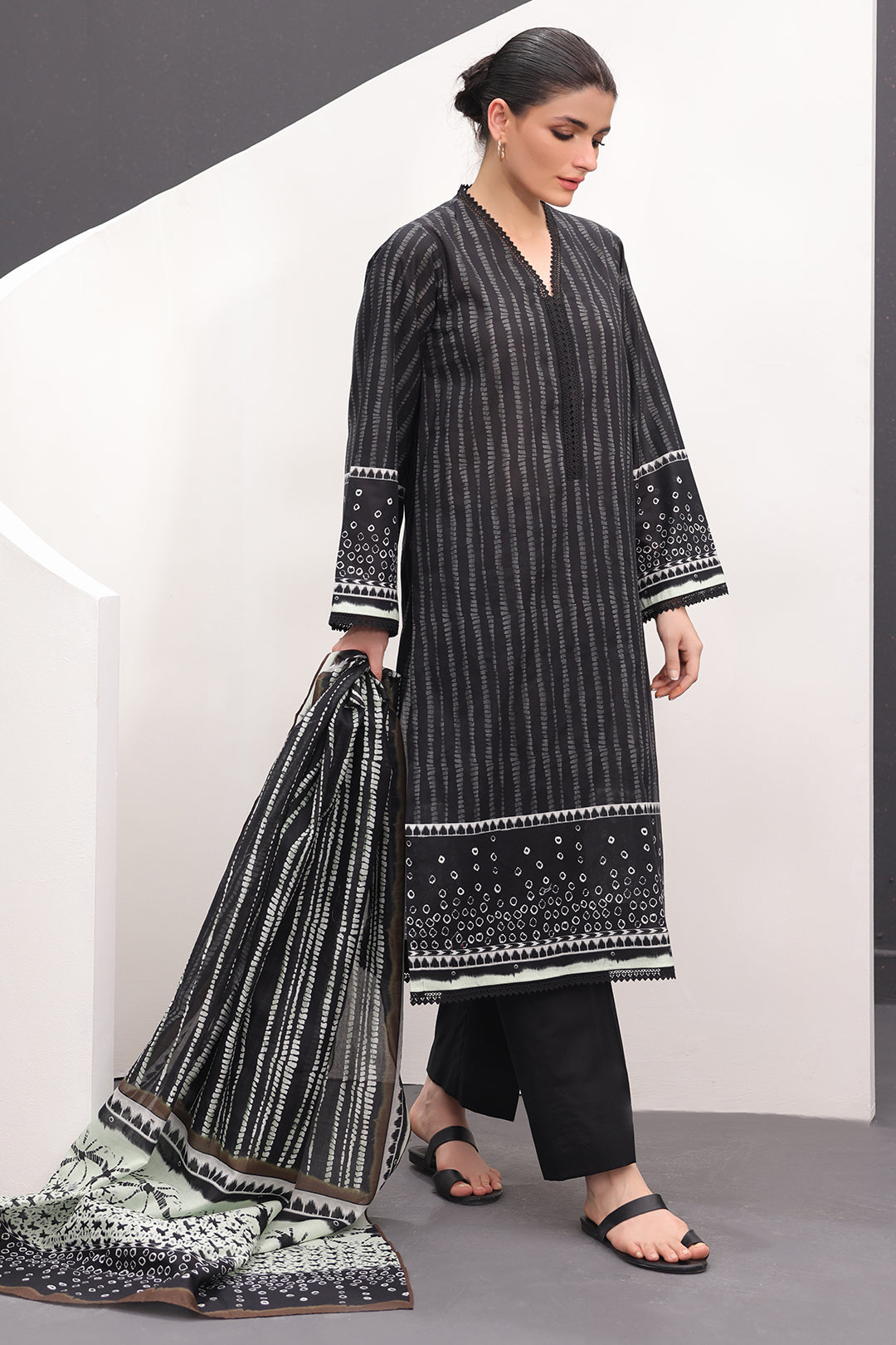 Zellbury | Unstitched 3 Piece Lawn | Shirt Shalwar Dupatta - 1509 - House Of Zarish